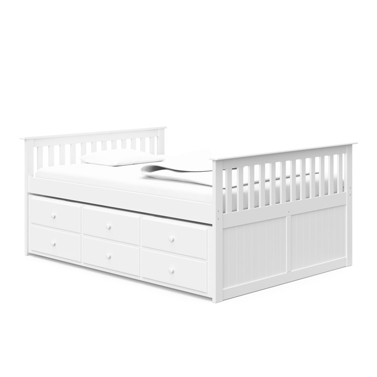 Marco Island Captain s Bed with Trundle Bed and Drawers